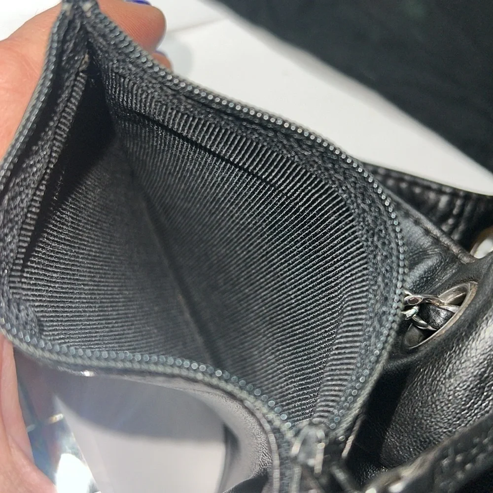 Chanel Black Leather Mini Backpack Bucket Bag Dustbag and Authenticity Card